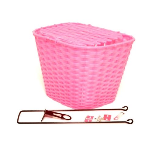 Kosár első műanyag pink 39x26,5x24